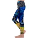 Colorful Digital Art Fractal Design Kids  Lightweight Velour Leggings View2