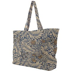 Brown Vintage Background Vintage Floral Pattern Brown Simple Shoulder Bag