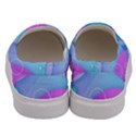 Colorful Blue Purple Wave Men s Canvas Slip Ons View4