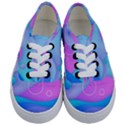 Colorful Blue Purple Wave Kids  Classic Low Top Sneakers View1