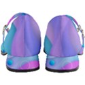 Colorful Blue Purple Wave Women s Mary Jane Shoes View4