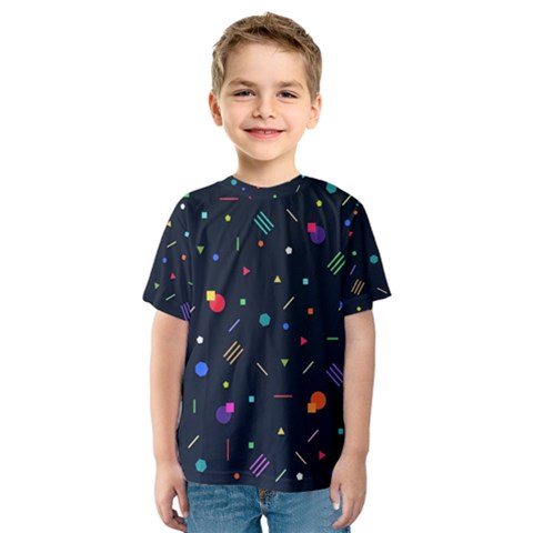 Abstract Minimalism Digital Art Abstract Kids  Sport Mesh Tee by Semog4