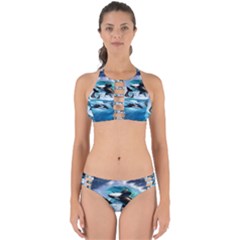 Orca Wave Water Underwater Sky Perfectly Cut Out Bikini Set by Semog4