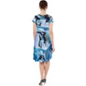 Orca Wave Water Underwater Sky Cap Sleeve Midi Dress View2