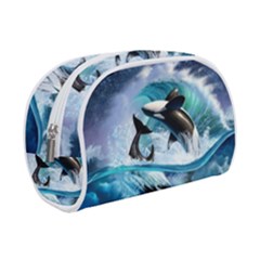 Orca Wave Water Underwater Sky Make Up Case (small) by Semog4