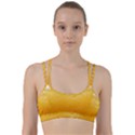 Texture Pattern Macro Glass Of Beer Foam White Yellow Line Them Up Sports Bra View1