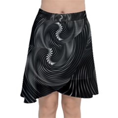 Abstract Mandala Twirl Chiffon Wrap Front Skirt by Semog4