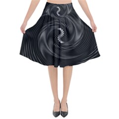 Abstract Mandala Twirl Flared Midi Skirt by Semog4