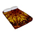 Abstract Gold Mandala Yellow Fitted Sheet (Full/ Double Size) View2