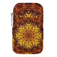 Abstract Gold Mandala Yellow Waist Pouch (small) by Semog4