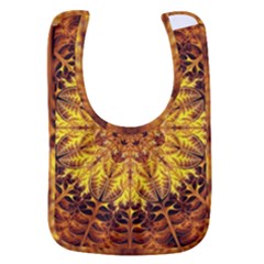 Abstract Gold Mandala Yellow Baby Bib by Semog4