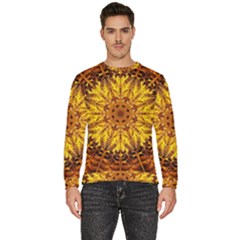 Abstract Gold Mandala Yellow Men s Fleece Sweatshirt by Semog4