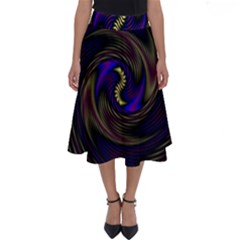 Manadala Twirl Abstract Perfect Length Midi Skirt by Semog4