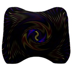 Manadala Twirl Abstract Velour Head Support Cushion by Semog4