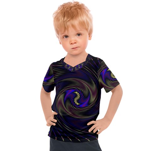 Manadala Twirl Abstract Kids  Sports Tee by Semog4