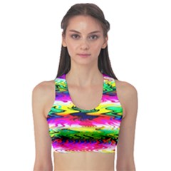 Waves Of Color Sports Bra by Semog4