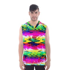 Waves Of Color Men s Basketball Tank Top by Semog4