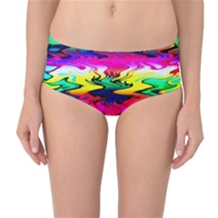 Waves Of Color Mid-waist Bikini Bottoms by Semog4