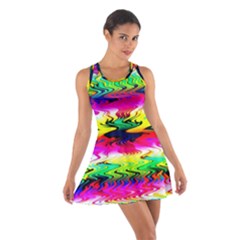 Waves Of Color Cotton Racerback Dress