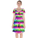 Waves Of Color Short Sleeve Bardot Dress View1