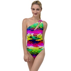 Waves Of Color To One Side Swimsuit by Semog4