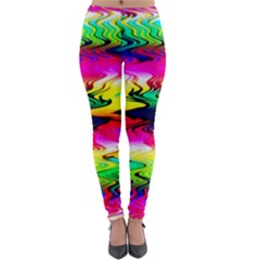 Waves Of Color Lightweight Velour Leggings by Semog4