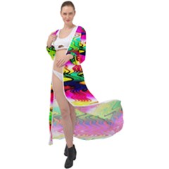 Waves Of Color Maxi Chiffon Beach Wrap by Semog4