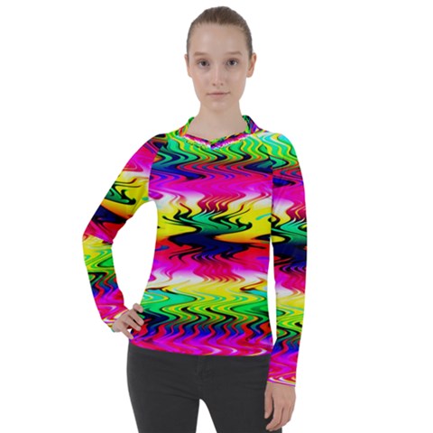 Waves Of Color Women s Pique Long Sleeve Tee by Semog4