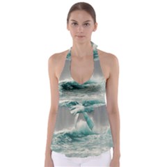 Big Storm Wave Babydoll Tankini Top by Semog4