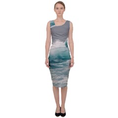 Big Storm Wave Sleeveless Pencil Dress by Semog4