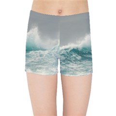 Big Storm Wave Kids  Sports Shorts by Semog4