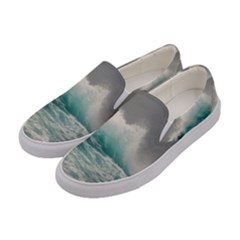 Big Storm Wave Women s Canvas Slip Ons