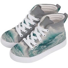 Big Storm Wave Kids  Hi-top Skate Sneakers by Semog4