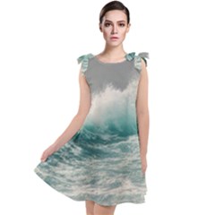 Big Storm Wave Tie Up Tunic Dress by Semog4