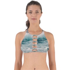 Big Storm Wave Perfectly Cut Out Bikini Top by Semog4