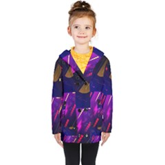 Colorful Abstract Background Creative Digital Art Colorful Geometric Artwork Kids  Double Breasted Button Coat by Semog4