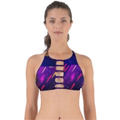 Colorful Abstract Background Creative Digital Art Colorful Geometric Artwork Perfectly Cut Out Bikini Top by Semog4