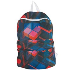 Minimalist Abstract Shaping Abstract Digital Art Minimalism Foldable Lightweight Backpack by Semog4