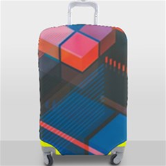 Minimalist Abstract Shaping Abstract Digital Art Minimalism Luggage Cover (large) by Semog4