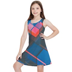 Minimalist Abstract Shaping Abstract Digital Art Minimalism Kids  Lightweight Sleeveless Dress by Semog4