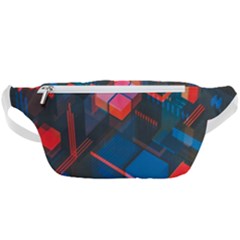 Minimalist Abstract Shaping Abstract Digital Art Minimalism Waist Bag  by Semog4