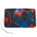 Minimalist Abstract Shaping Abstract Digital Art Minimalism Pen Storage Case (S) View1