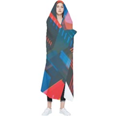 Minimalist Abstract Shaping Abstract Digital Art Minimalism Wearable Blanket by Semog4