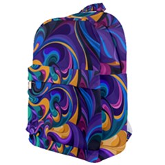 Colorful Waves Abstract Waves Curves Art Abstract Material Material Design Classic Backpack by Semog4