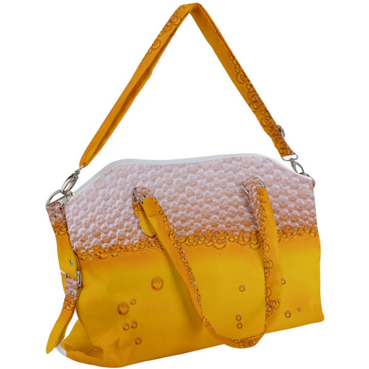 Beer Texture Liquid Bubbles Canvas Crossbody Bag