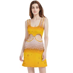 Beer Texture Liquid Bubbles Velour Cutout Dress by Semog4