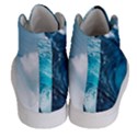 Tsunami Big Blue Wave Ocean Waves Water Women s Hi-Top Skate Sneakers View4