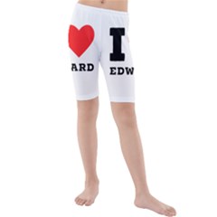 I Love Edward Kids  Mid Length Swim Shorts by ilovewhateva