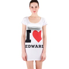 I Love Edward Short Sleeve Bodycon Dress by ilovewhateva