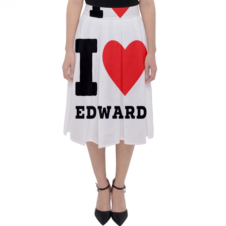 I love edward Classic Midi Skirt